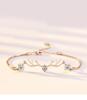 Women's High-End 'I Have You' Sterling Silver Reindeer Bracelet - Niche Design, Versatile Holiday Jewelry