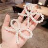 Sweet Women Bow Full Faux Pearl Inlaid Hairpin Hair Clip Barrette Party Headwear