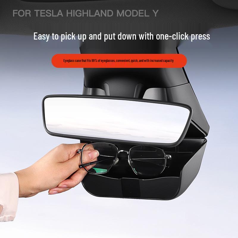 Tesla Model Y/6-Seater Sunglasses Case & Clip