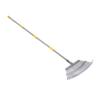 Garden Rake Metal Detachable Adjustable Leaves Rake with Reusable Leaf Bag for Outdoor Yard
