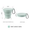 Pink Outdoors Silicone Folding Cup with Hanging Hole Creative Water Cup Travel Portable Washing Cup Fashion Travel Silicone Cup