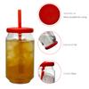 Beer Mug Can-Shaped Tritan Cup with Silicone Lid 12oz Portable Reusable Drinking Glass for Soda Juice Cocktails