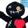 Positive Voodoo Doll Inspirational Handmade Crochet Doll Gifts Emotional Support