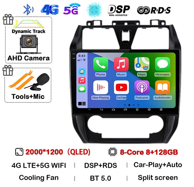 Android 14 Wireless CarPlay Auto Radio for Geely Emgrand EC7 1 2009-2016 4G+WIFI Car Radio Multimedia Video Player GPS Stereo BT