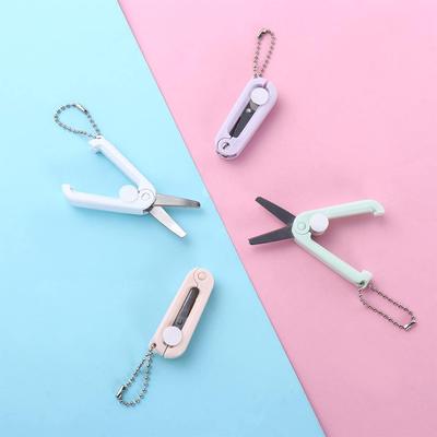 School Supplies Cutting Tools Scissors Adjustable Folding Scissors Stainless Steel Scissors