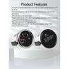 RHAXEL Fuel Level Gauge 0-5V Signal 52mm (2'') with Red Backlight 9-32V for Motorcycle Vessels