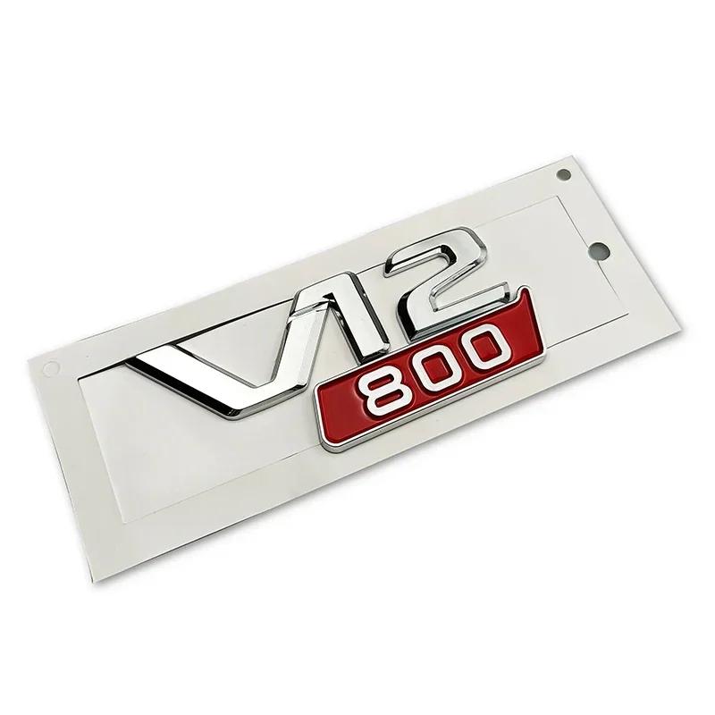 ABS Car Rear Trunk Badge Sticker Body Side Emblem for Mercedes Benz V12 700 800 850 900 W213 W210 W207 W205 CLK CLA GLC GLS ML