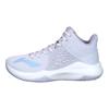 Li Ning Sonic 1 Edição de Equipa Antiderrapante Durável Cano Médio Sapatos de Basquetebol Ténis Masculinos Cinzento Azul ABPP029-12