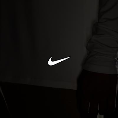 Men's Nike Dri Fit T Shirts Men's Ecru Stand Collar Moderate Straight Fit