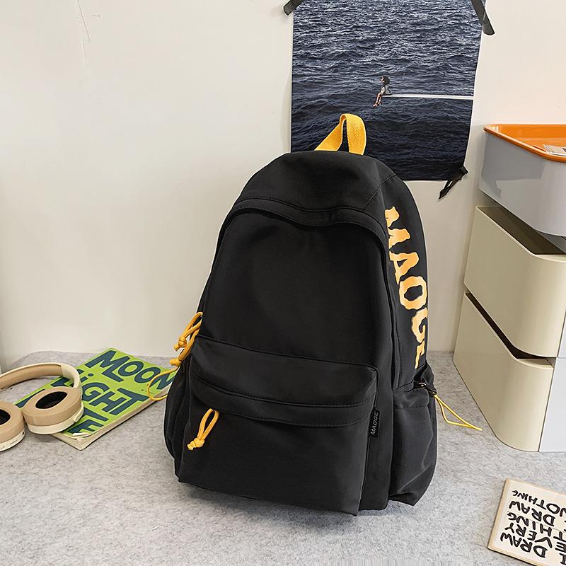 Schoolbag New High-value Junior High School Backpack Women's Korean Version Fashion Large-capacity Schoolbag Versatile Casual Backpack Men's Trend