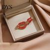 Clothes Brooch Rhinestone Flower Pin, Bow Deer Red Lip Lapel Anti-tarnish Dress Suit Hat Bag Clothing Accessories, Elegant Jewelry for Women