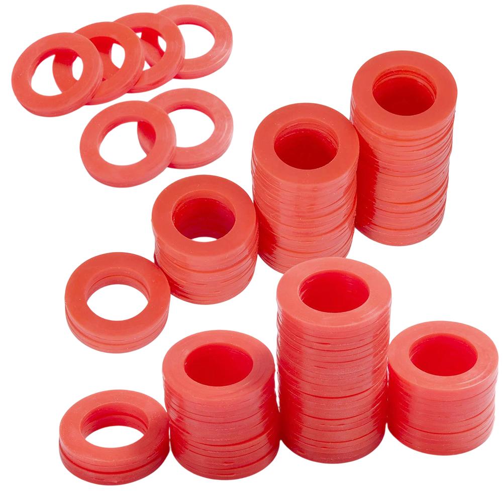 50Pcs/set O-Rings Washer Gasket Garden Hose Silicone Gasket Fit All Standard 3/4 Inch Garden Hose Fittings Leak Prevention