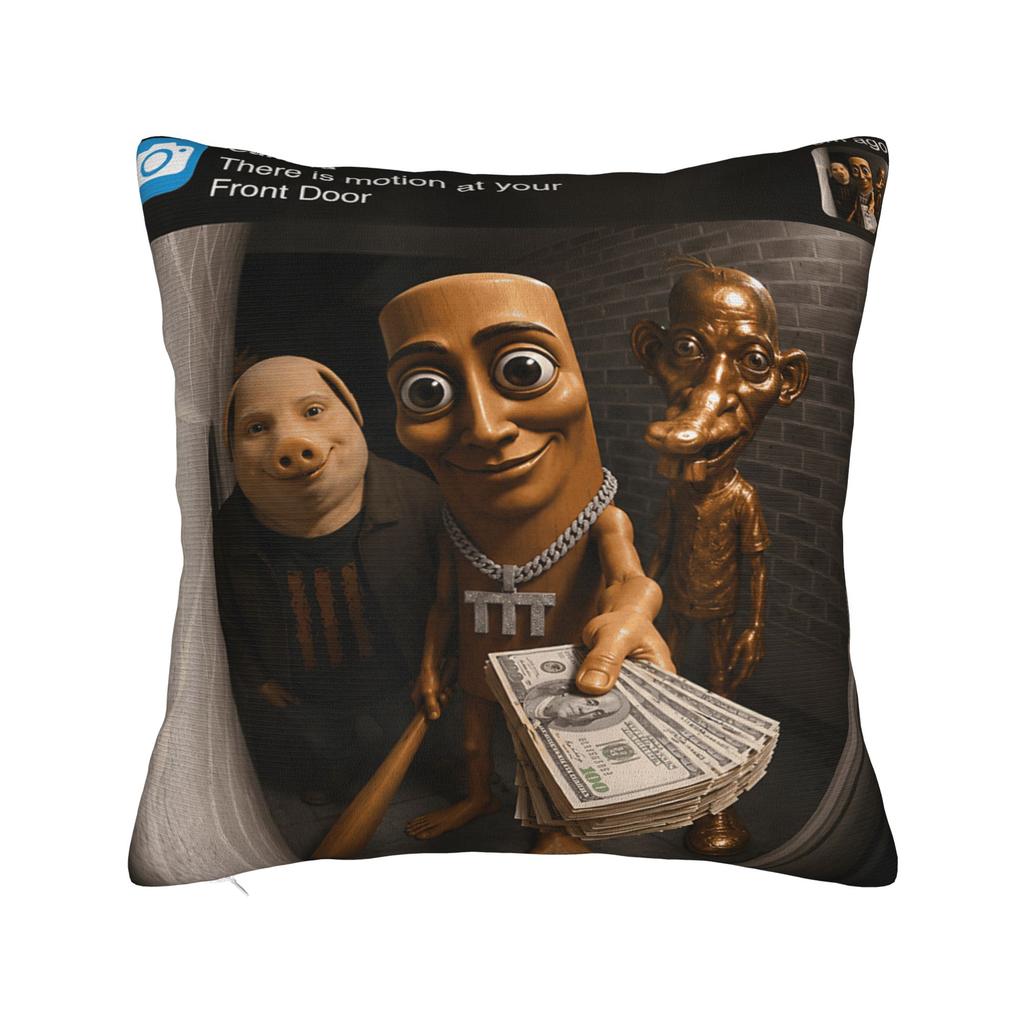 John Pork Traditional Polish Krakow Square Pillow Covers Room Funny Meme Cushion Case Cool Decor Throw Pillow Case 40*40