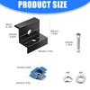 10Pcs Solar End Clamp Z Bracket Wide Photovoltaic Mounting Bracket Adjustable Solar Panel Mounting Bracket Clamp