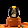 Dainichi Nyorai 3D Engraved Crystal Ball Night Light - Ideal Gift for Classmates or Friends