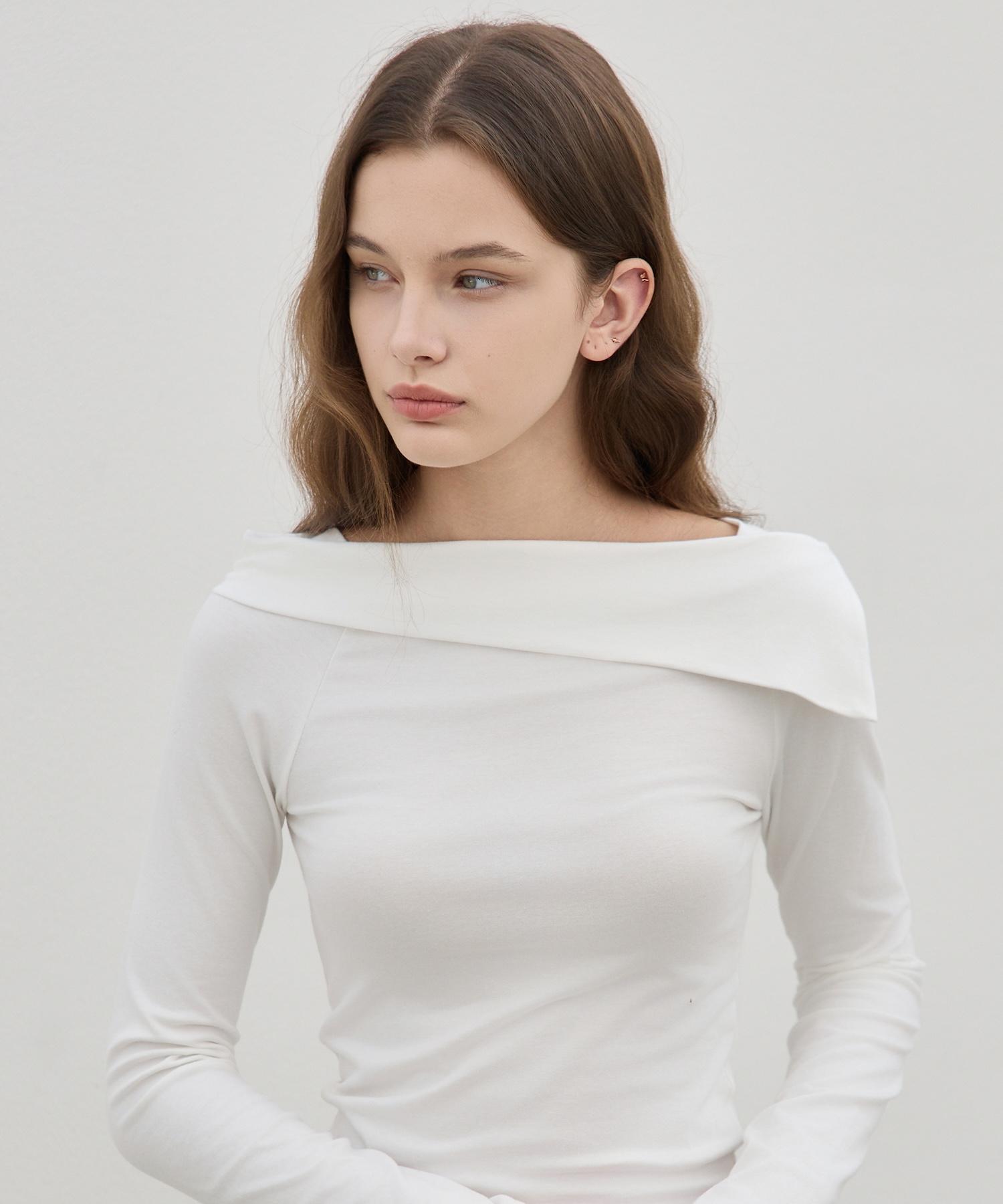 Eliotti Off Shoulder Ls Ts_2Color White/Free