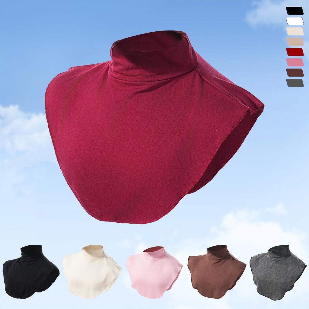 New Soft Mmuslim Women's Neck Cover Modal Jersey Full Cover High Neck Turtle Neck Cover Islamic Clothing ladies Clothes Accessor