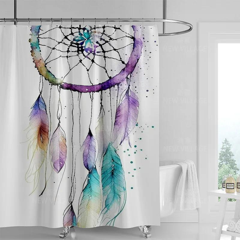 Abstrakcyjna Zasłona Prysznicowa z Graffiti Można Prać w Pralce Odporna na Wycieranie Nordycka Dekoracyjna Zasłona Prysznicowa do Rodzinnej Łazienki 180x200