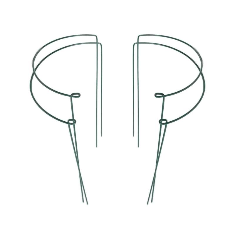 

4PCS Plastic Plant Support Frame Half Circle Brackets for Indoor Flower Vine Climbing and Greenhouse Arrangement M