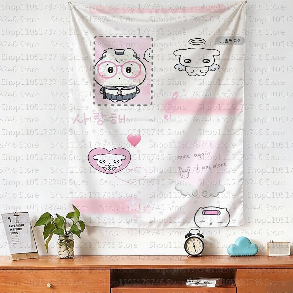 Kawaii Huisdecoratie Wandkleed Schattig Huisdecoratie Wandkleed Anime Roze Meisje Wandkleed Schattig Meisje Wandkleed