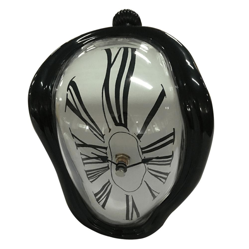 Surreal Melting Wall Clock Artistic Design Salvador Dali Inspired Distorted Timepiece for Unique Home Decor