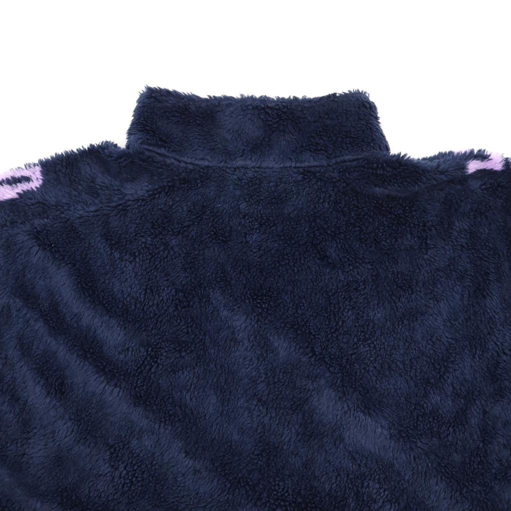 Supreme Shoulder Logo Fleece Jacket Navy