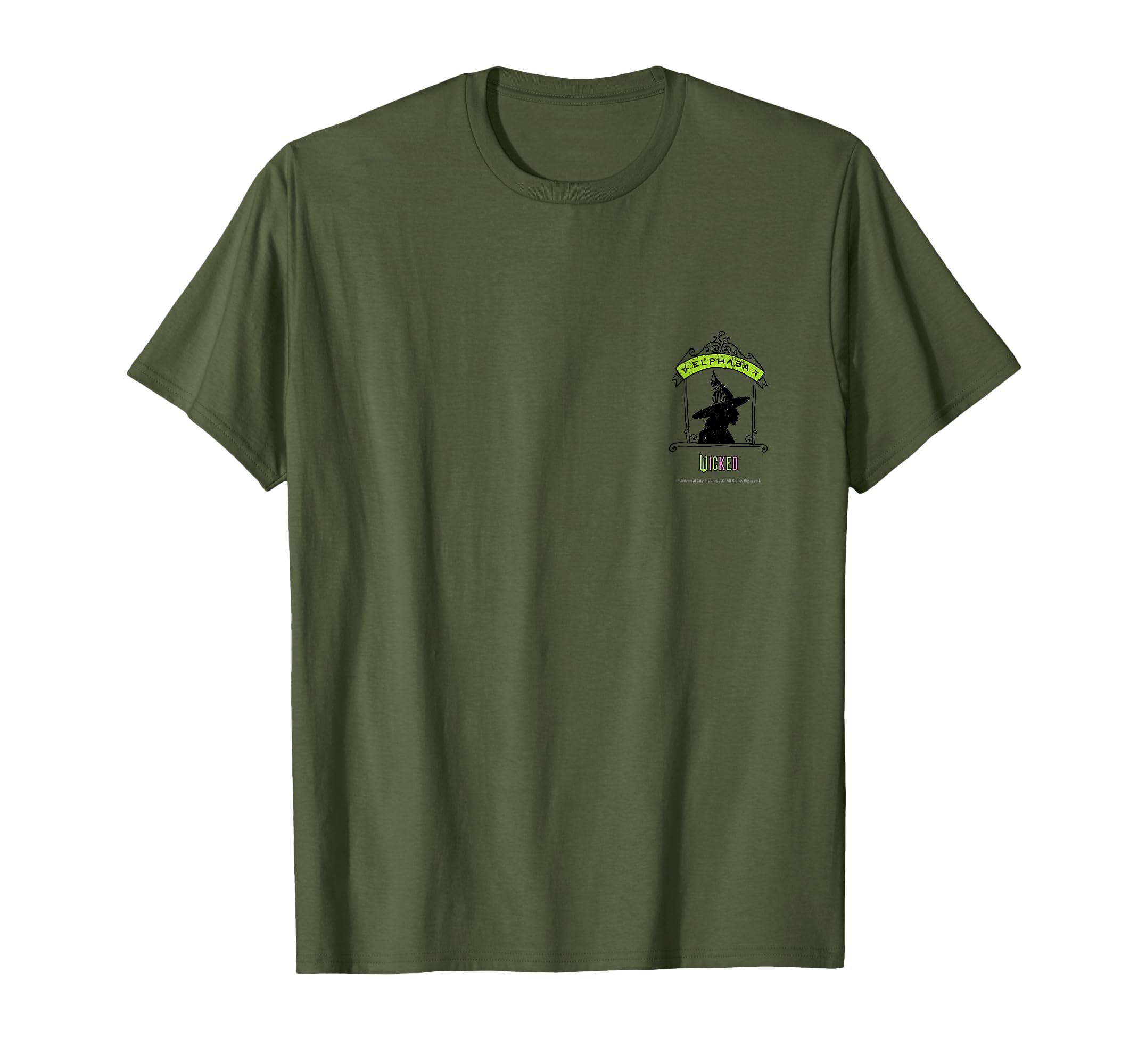 

Wicked Elphaba Illustration (Olive) T-shirt