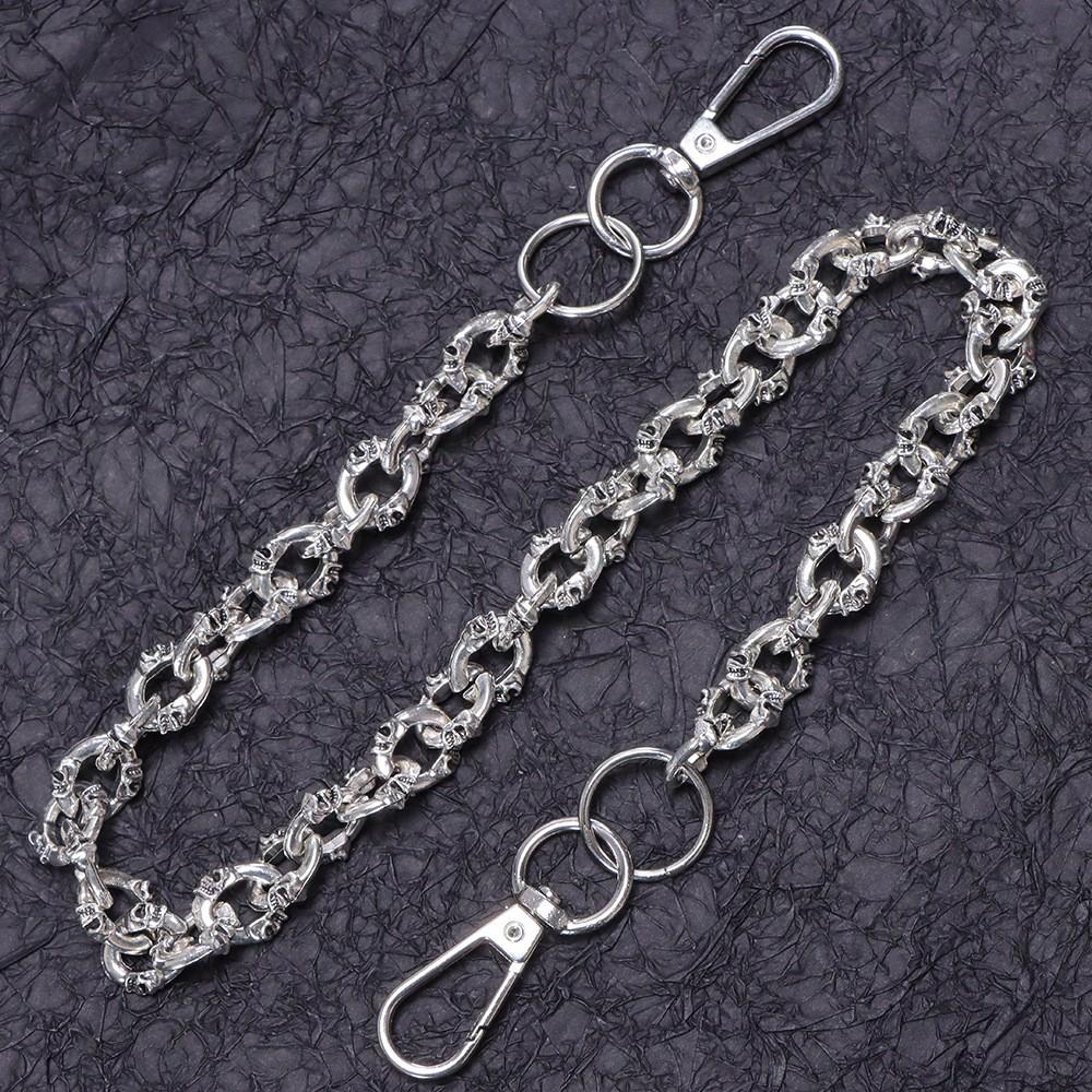 European and American Exaggerated Skull Pants Chain for Men, High-end Hip-hop Niche Jeans Hanging Chain Waist Chain