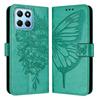 Butterfly Flowers PU Leather Case Kickstand Card Holder Slots TPU Shockproof Flip Cover For Huawei Honor, Huawei Y5p,Y6P,P20,P30,P40,Honor 60,70,80...