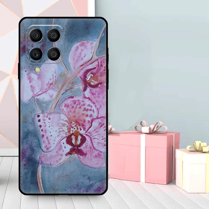 Orchid Flowers Colorful Case For Samsung Galaxy M16 M31 M21 M13 M33 M53 M15 M35 M55 M36 M56 M12 M32 M52 M14 M34 M54