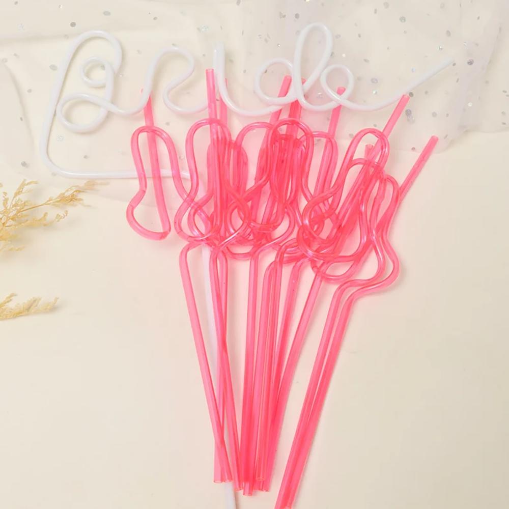 

11 шт. соломинок Невеста для девичника, пляжной вечеринки, свадебного душа, многоразовые, для команды подружек невесты, годовщины свадьбы 1set 255mm