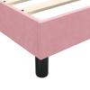 Łóżko Typu Box Spring Bez Materaca Różowe 180X210 Cm Aksamit