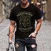 Camiseta vintage para motocicleta, camiseta masculina com estampa 3d de carro, manga curta, roupas masculinas de verão, blusa casual, tops clássicos de bicicleta