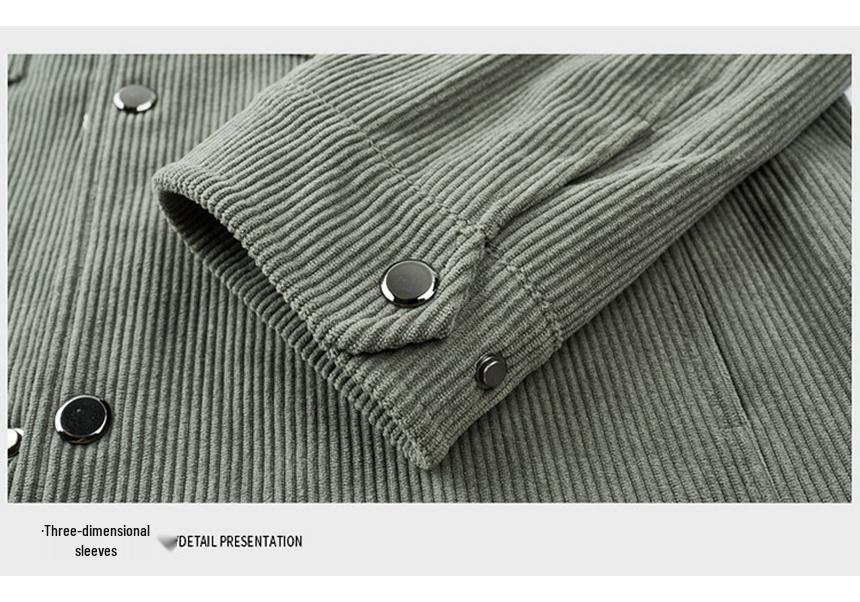 2024 Spring Men's Lapel Long Sleeve Casual Soft Jacket