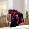 1pc Motley Crue,Glam Rock,ClowneTheme Digital Printed Flannel Blanket, Super Soft Plush Fleece Bed Cover, Multi-Function Four Seasons Hypoal