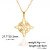 My Shape Celtics Knot Pendant Necklaces Stainless Steel Chain Ankh Cross Pentagram Valknut Pattern Chain Necklace Jewelry Gifts