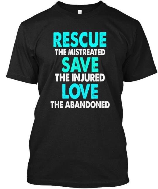 Одежда для спасения животных The Mistreated Save Injured Футболка Сделано в США S - 5XL 2XL