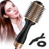 Hot Selling 2-in-1 Multifunctional Electric Hair Dryer and Volumizer One-Step Brush Straightener with Negative Ion for Hotels