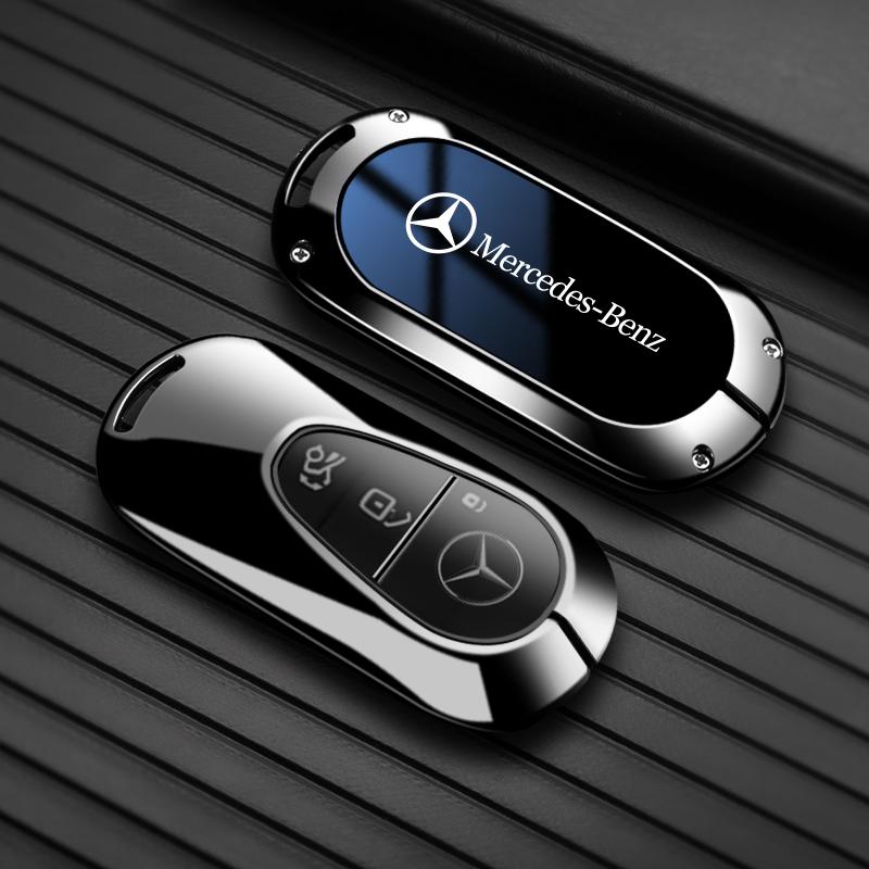 2025 Pegatina Caliente para Coche Funda Portallaves para Coche Cubierta Soporte Carcasa Bolsa Para Mercedes Benz Clase C E S GLC W206 W223 W214 E300 C260 C300 S450 S5