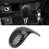 Carbon Fiber Style Gear Shift Knob Cover Fit for Nissan Navara Frontier NP300 2015‑2019