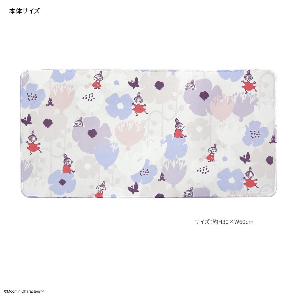 Gourmandise Moomin Desk Mat Little My and Floral Pattern 1 - - MMN-227B