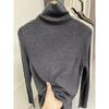 Women S Turtleneck Slim Fit Knitted Base Sweater Long Sleeve Solid Color Pullover Top