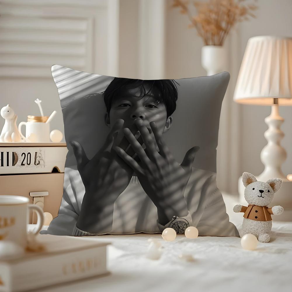 Actor Gong Yoo Cushion Cover Pattern Printed Pillowcase For Living Room Sofa Cushion Cover & Bedroom Decor