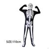 Halloween Kids Scary Skeleton Costume, Bone Bodysuit Skelebones Costume