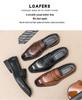 Men's British Formal Leather Loafers - Casual Slip-on Shoes