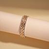 Diamond-encrusted square splicing bracelet retro geometric jewelry