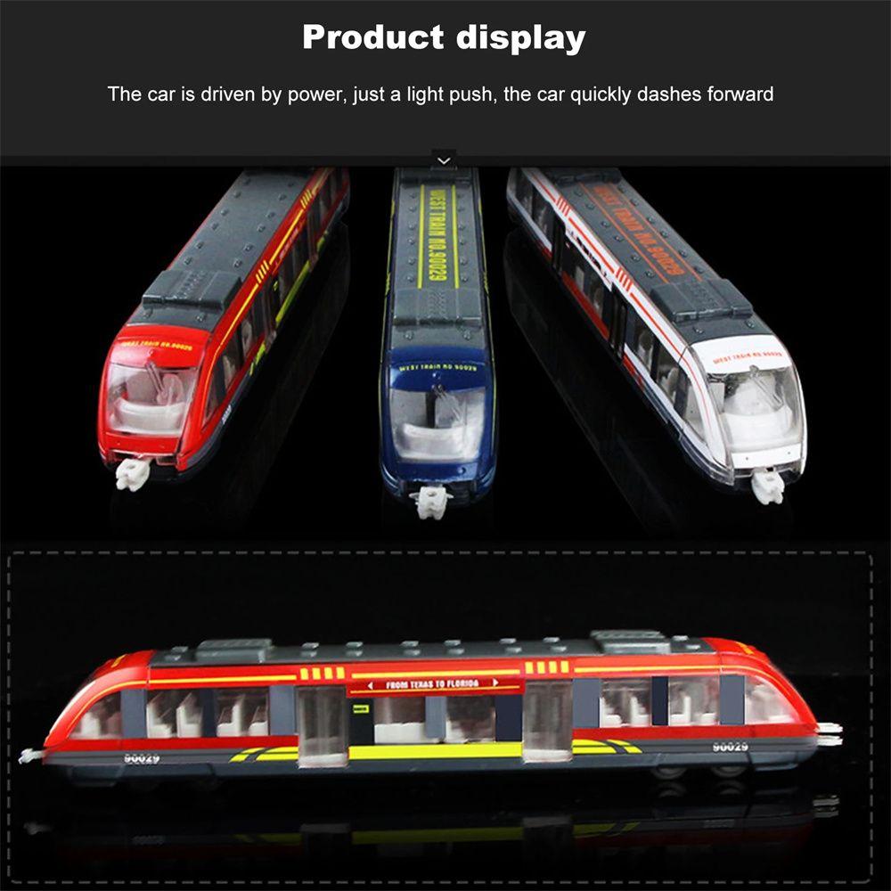 Metal Metro Subway Toys Gift Simulation Train Toy Diecast Train Toy High Speed Rail Underground