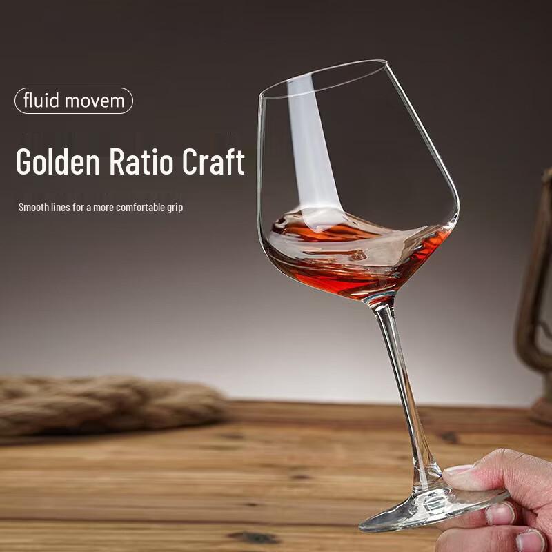 OLOEY Crystal Red Wine Stemware Set