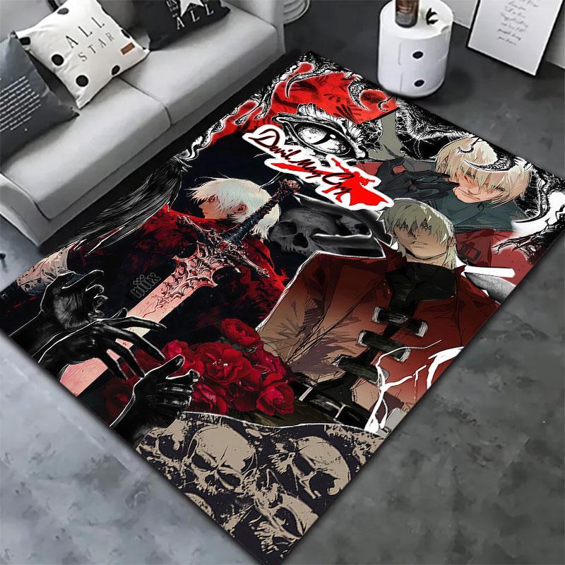 Devil May Cry Carpet Rug For Living Room Bedroom Home Sofa Decoration Kids Play Nonslip Floor Mat