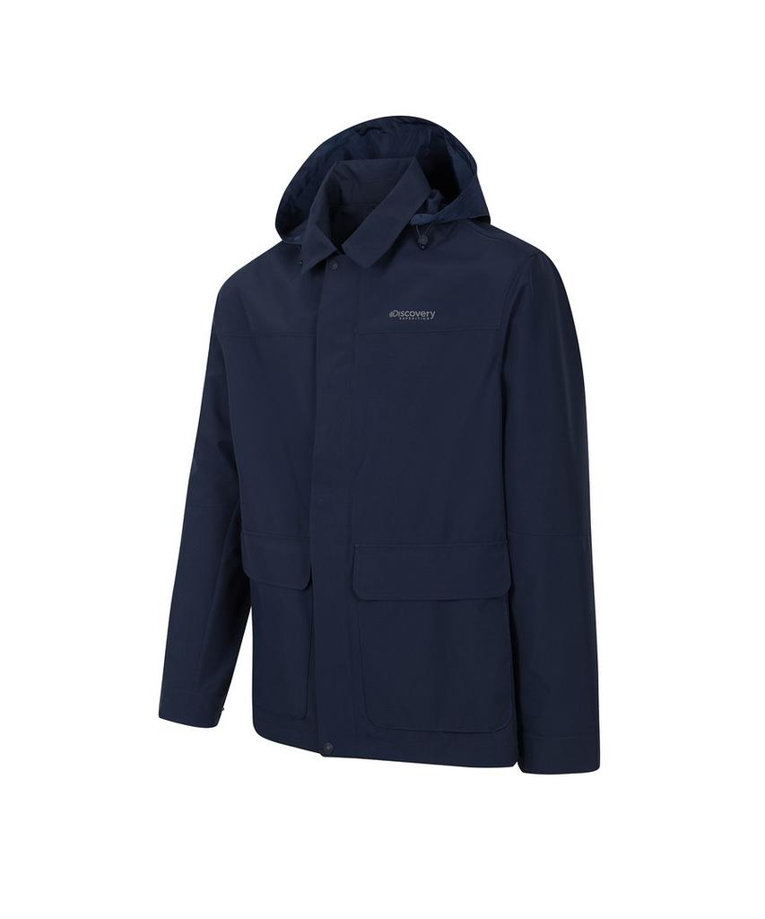 Discovery Expedition Men'S Vertex 3L Detachable Hooded Collared Work Jacket (D/Navy)